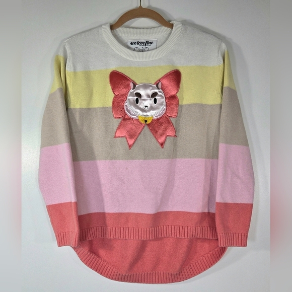 Welovefine Sweaters - RARE BEE AND PUPPYCAT WE LOVE FINE STRIPED KNIT SWEATER.